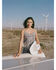 Image #1 - Idyllwind Women's Clemons Printed Studded Fringe Tank, Ivory, hi-res