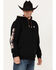 Image #2 - RANK 45® Men's Smoke On Striped Logo Sleeve Hooded Sweatshirt, , hi-res