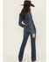 Image #3 - Rock & Roll Denim Women's Medium Wash Mid Rise Bootcut Stretch Denim Jeans, Medium Wash, hi-res