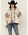 Image #2 - Idyllwind Women's Flyaway Southwestern Print Fringe Button-Down Poncho, Ivory, hi-res