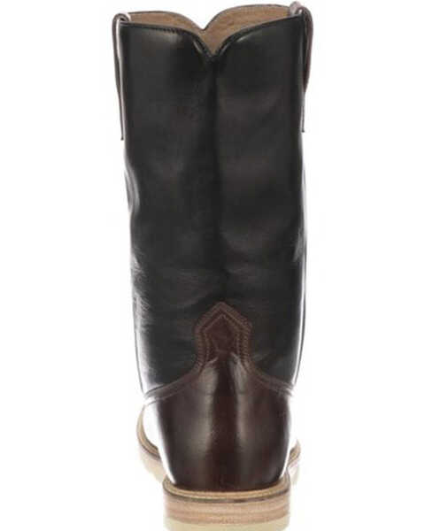 Lucchese Men's Bison Range Western Boots - Round Toe, Black/brown, hi-res