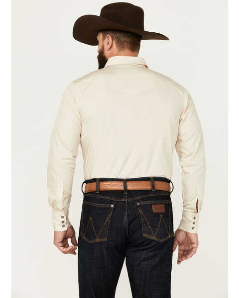 Image #4 - Gibson Trading Co Men's Axe Basic Long Sleeve Snap Western Shirt, Taupe, hi-res