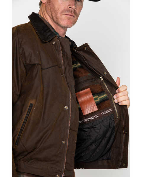 Image #5 - Outback Trading Co Men's Oilskin Jacket, Bronze, hi-res
