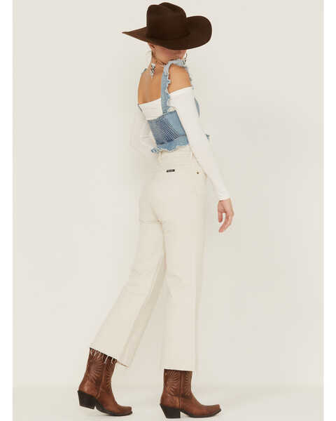 Image #3 - Rolla's Women's Eastcoast Crop Salt Flare Jeans, White, hi-res
