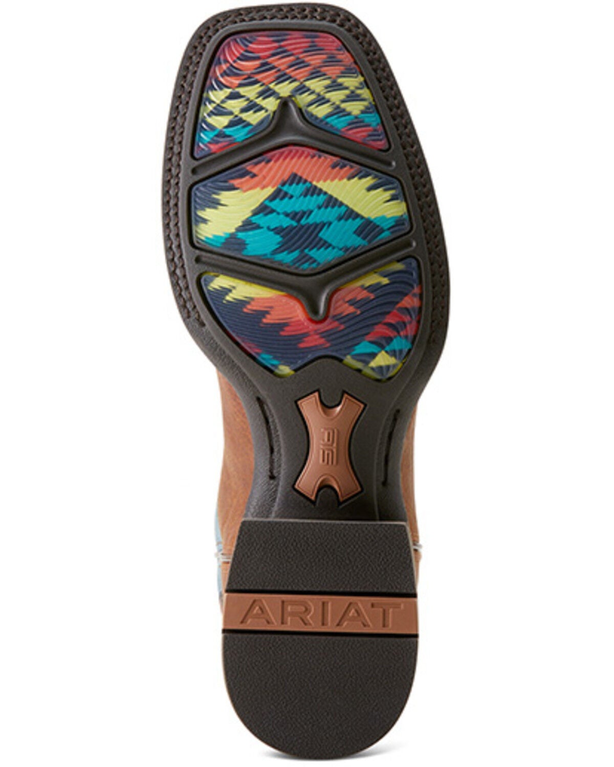 Image #5 - Ariat Men's Hudson Performance Western Boots - Broad Square Toe, Brown, hi-res