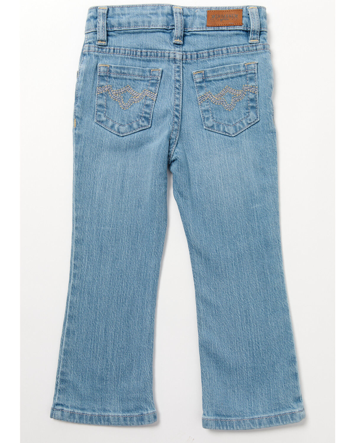 Image #3 - Shyanne Toddler Girls' Light Wash Straight Riding Jeans, Light Wash, hi-res