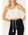 Image #3 - Shyanne Women's Tie-Front Sweater Tank, White, hi-res