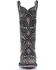 Image #5 - Corral Women's Inlay Western Boots - Square Toe, Black, hi-res