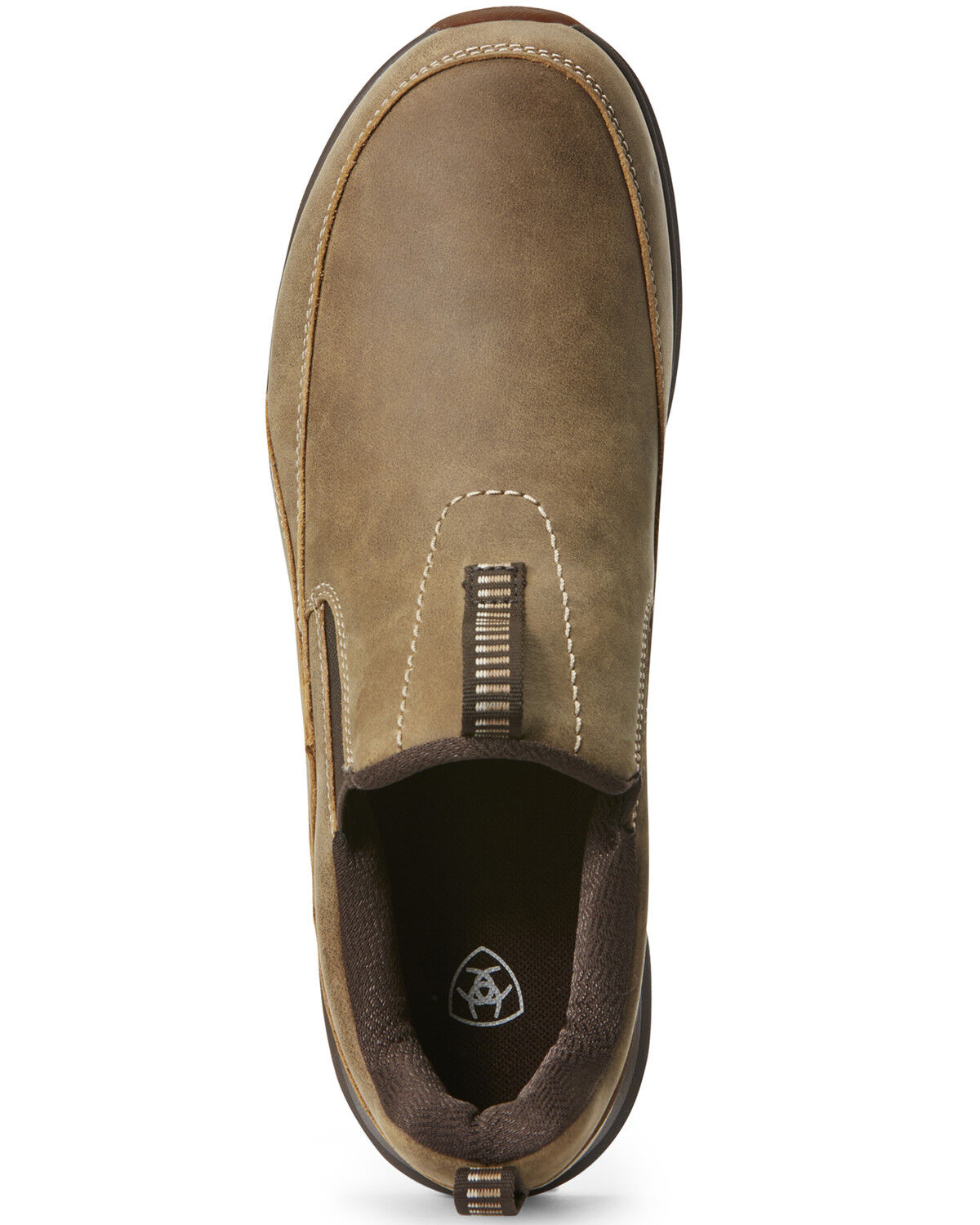 Image #4 - Ariat Men's Spitfire Slip-On Boots - Moc Toe, Brown, hi-res