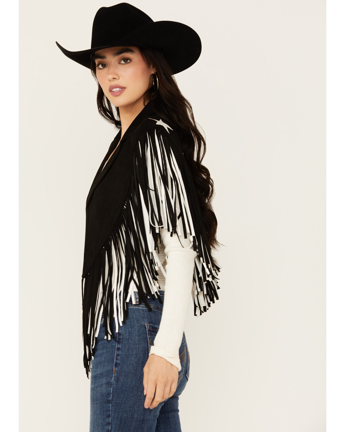 Image #3 - Saints & Hearts Women's Faux Suede Star Cape, , hi-res
