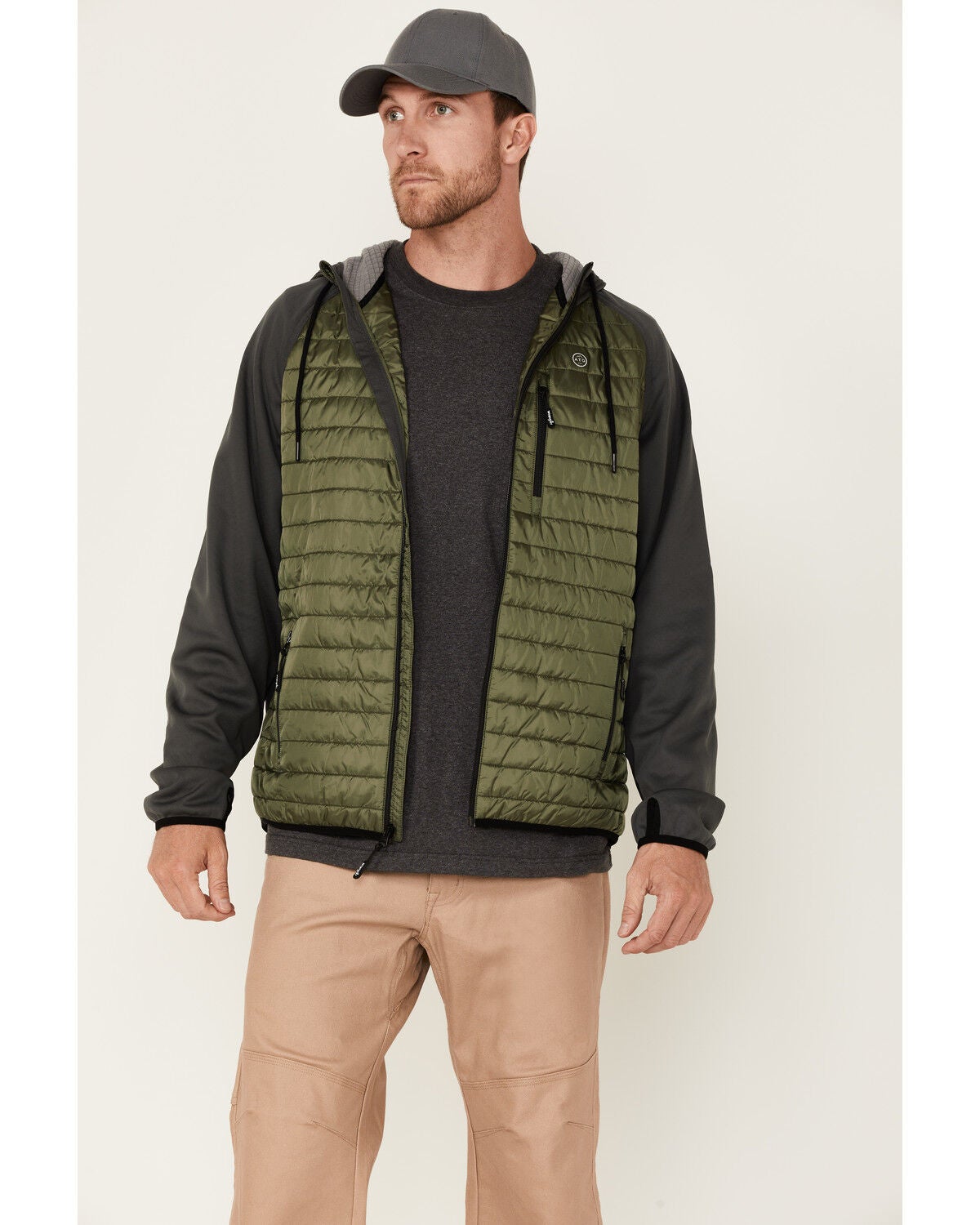 ATG by Wrangler Men's All-Terrain Outrider Zip-Front Insulated Jacket, Olive, hi-res
