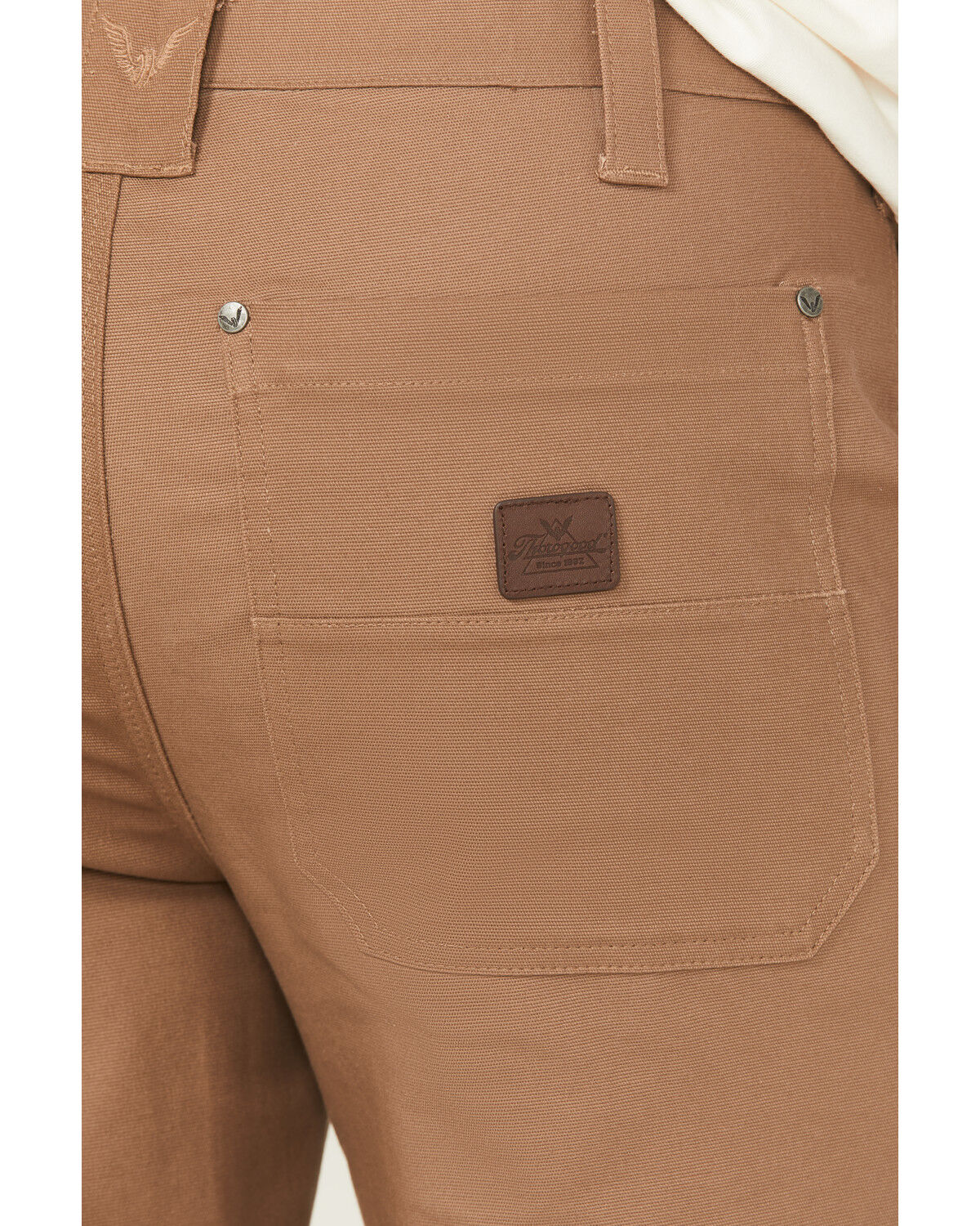 Image #4 - Thorogood Men's Canvas DWR Relaxed Straight Stretch Work Pants, Khaki, hi-res