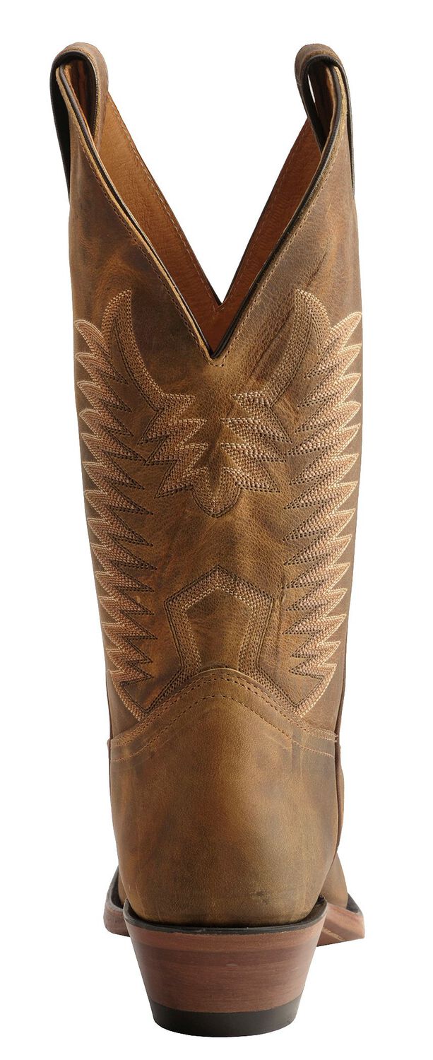 Image #7 - Boulet Men's Western Boots - Round Toe, Amber Brn, hi-res