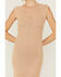 Image #3 - Sadie & Sage Women's Crochet Fringe Midi Dress, Taupe, hi-res