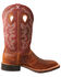 Twisted X Men's Ruff Stock Western Boots - Wide Square Toe, Brown, hi-res