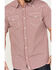 Image #3 - Moonshine Spirit Men's Stage Light Plaid Print Short Sleeve Western Pearl Snap Shirt, Red, hi-res