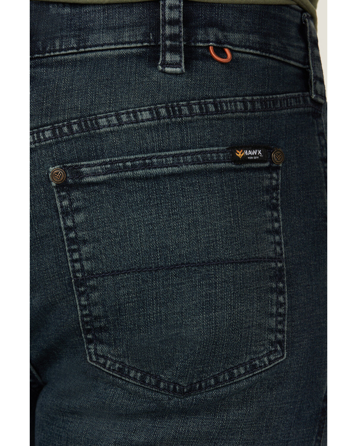 Image #4 - Hawx Men's Foundation Dark Wash Straight Stretch Denim Jeans, Indigo, hi-res