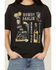 Image #3 - White Crow Women's Foil Conversational Short Sleeve Graphic Tee, Black, hi-res