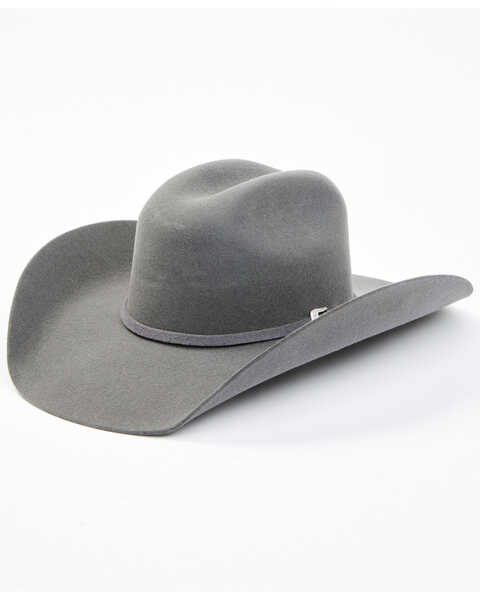 Cody James Men's 3X Smoke Grey Self Buckle Band Wool Felt Western Hat , Grey, hi-res