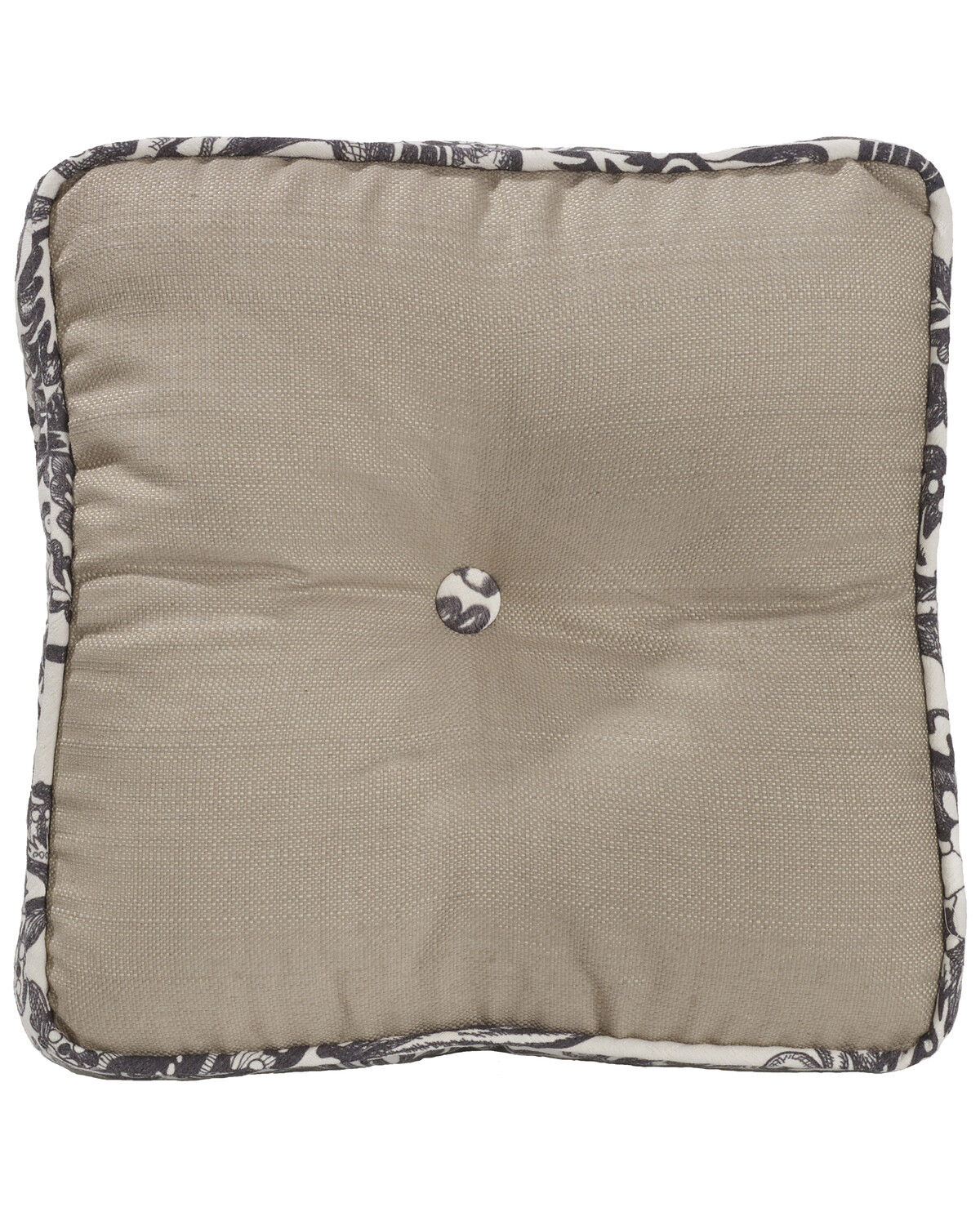 Image #1 - HiEnd Accents Augusta Button Boxed Pillow, Khaki, hi-res