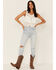 Image #3 - Cleo + Wolf Women's Crochet Floral Cropped Tank Top, Ivory, hi-res