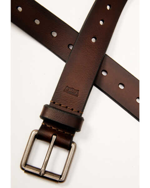 Image #2 - Levi's Men's Casual Brown Roller Buckle Belt, Brown, hi-res