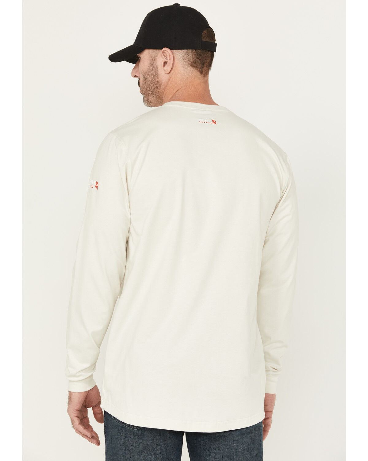 Image #4 - Ariat Men's FR Pima Long Sleeve Pocket Work T-Shirt, Grey, hi-res