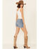 Image #2 - Ariat Women's Rita Boyfriend Shorts, Blue, hi-res