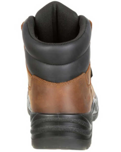 Rocky Men's Worksmart Internal Met Guard Work Boots - Composite Toe, Brown, hi-res