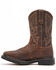 Cody James Men's Saddle Waterproof Western Work Boots - Soft Toe, Dark Brown, hi-res