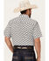 Image #4 - Gibson Trading Co Talking Stick Vertical Striped Print Short Sleeve Button-Down Western Shirt , Light Blue, hi-res