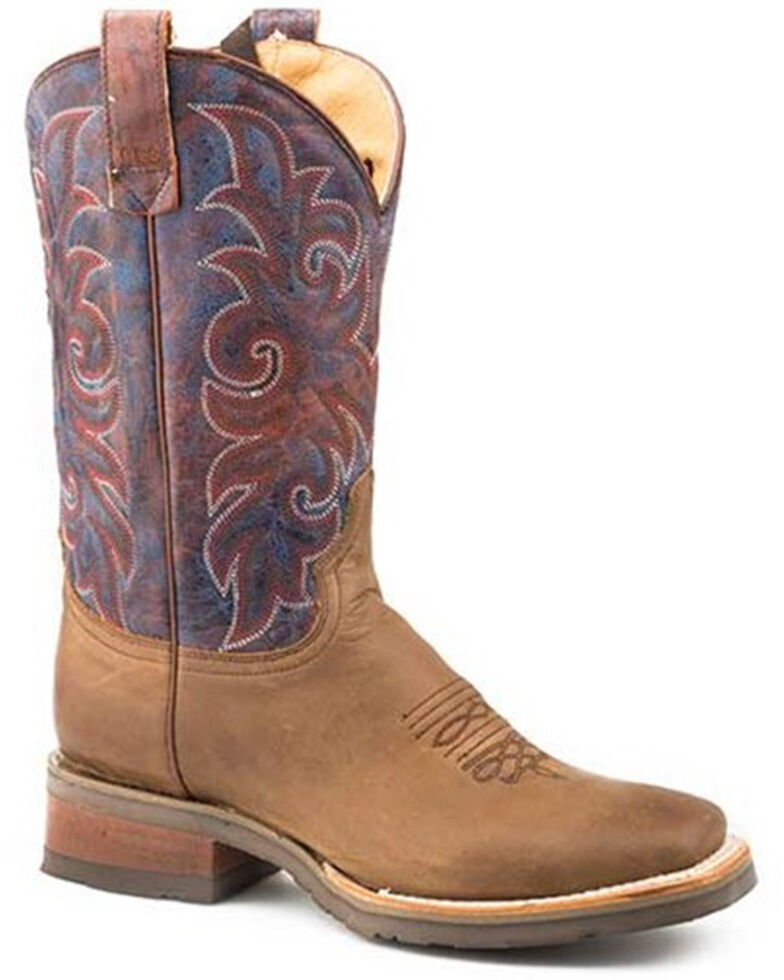 Roper Women's Rough Rider CCS Performance Western Boots - Square Toe , Brown, hi-res