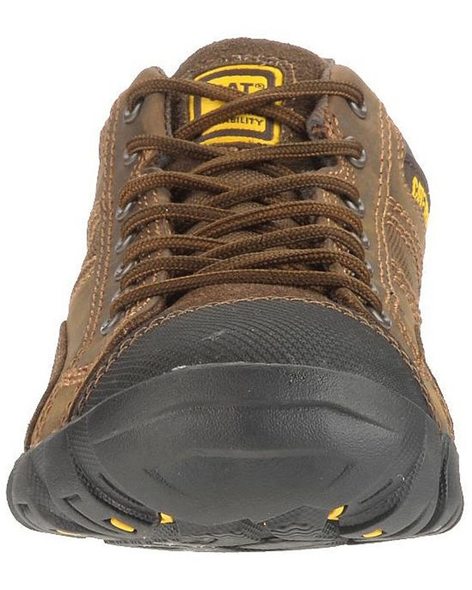 Image #3 - CAT Men's Argon Lace-Up Work Shoes - Composite Toe, Dark Brown, hi-res