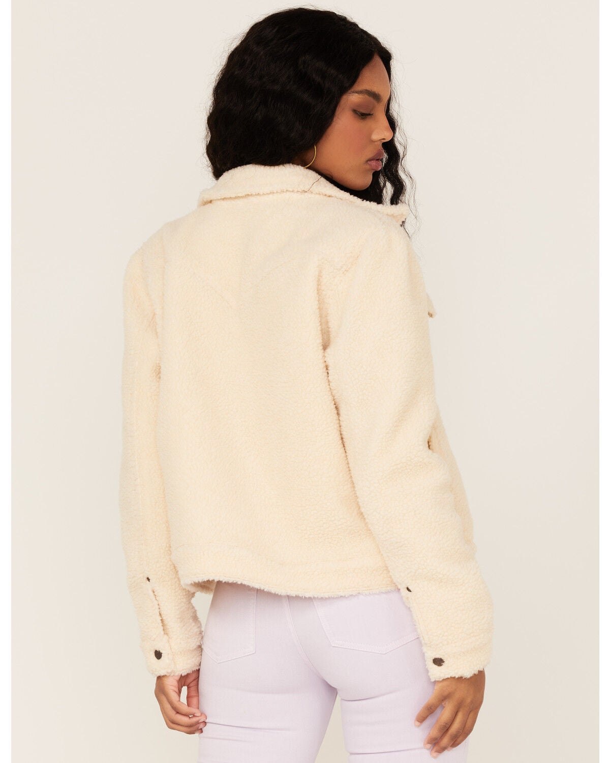 Image #4 - Wrangler Women's Sherpa Snap Jacket, , hi-res