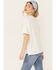 Image #4 - Free People Women's Spring Showers Short Sleeve Graphic Tee, White, hi-res