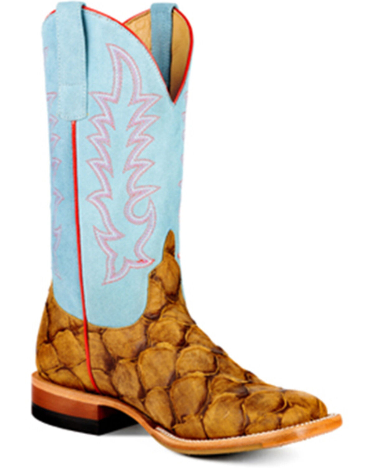 Image #1 - Macie Bean Women's In Reel Time Western Boots - Broad Square Toe, Honey, hi-res
