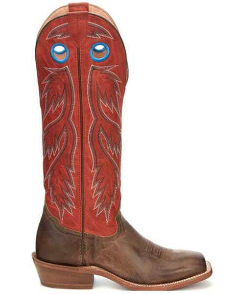 Image #2 - Tony Lama Men's Colburn Western Boots - Broad Square toe, Orange, hi-res