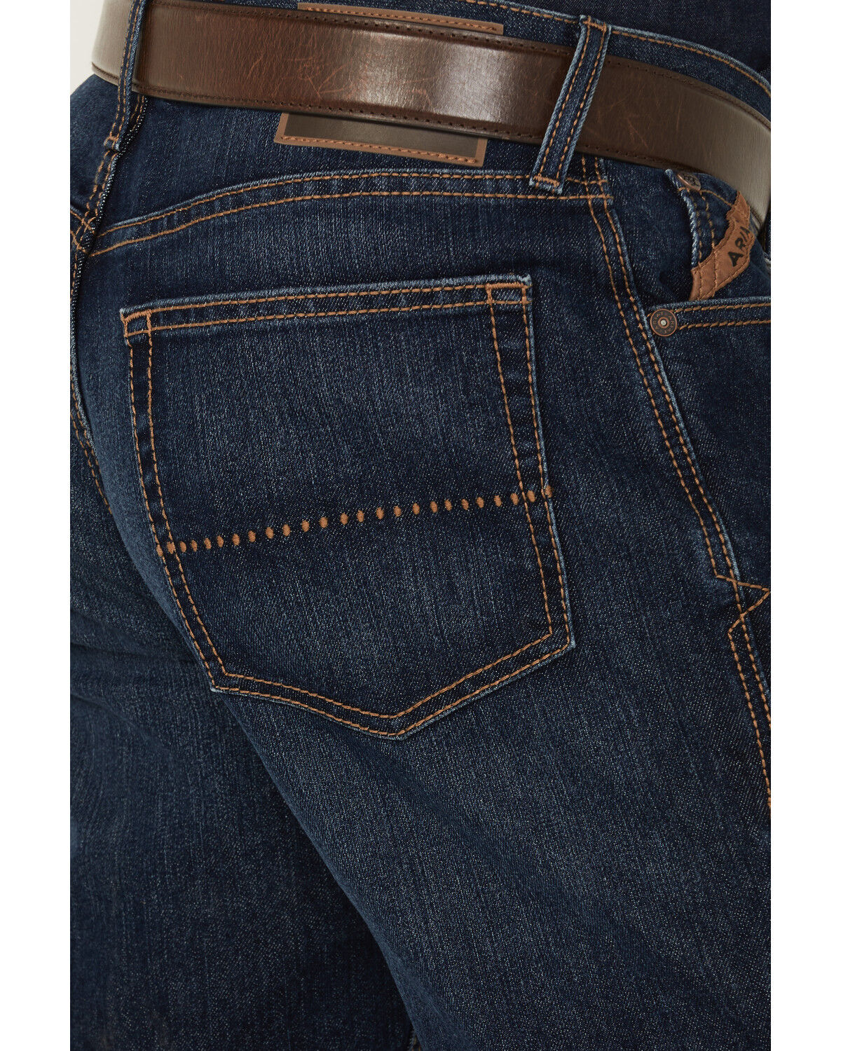 Image #4 - Ariat Men's M4 Sullivan Murphy Dark Wash Relaxed Bootcut Stretch Denim Jeans - Big, Dark Wash, hi-res