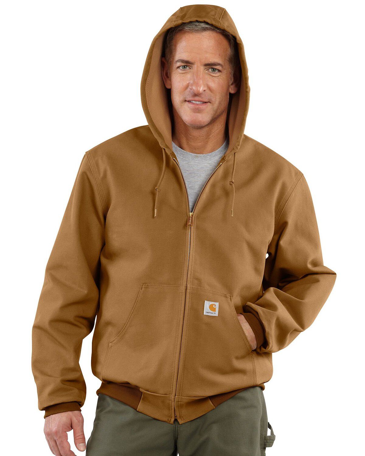 Carhartt canvas hooded jacket Clearance