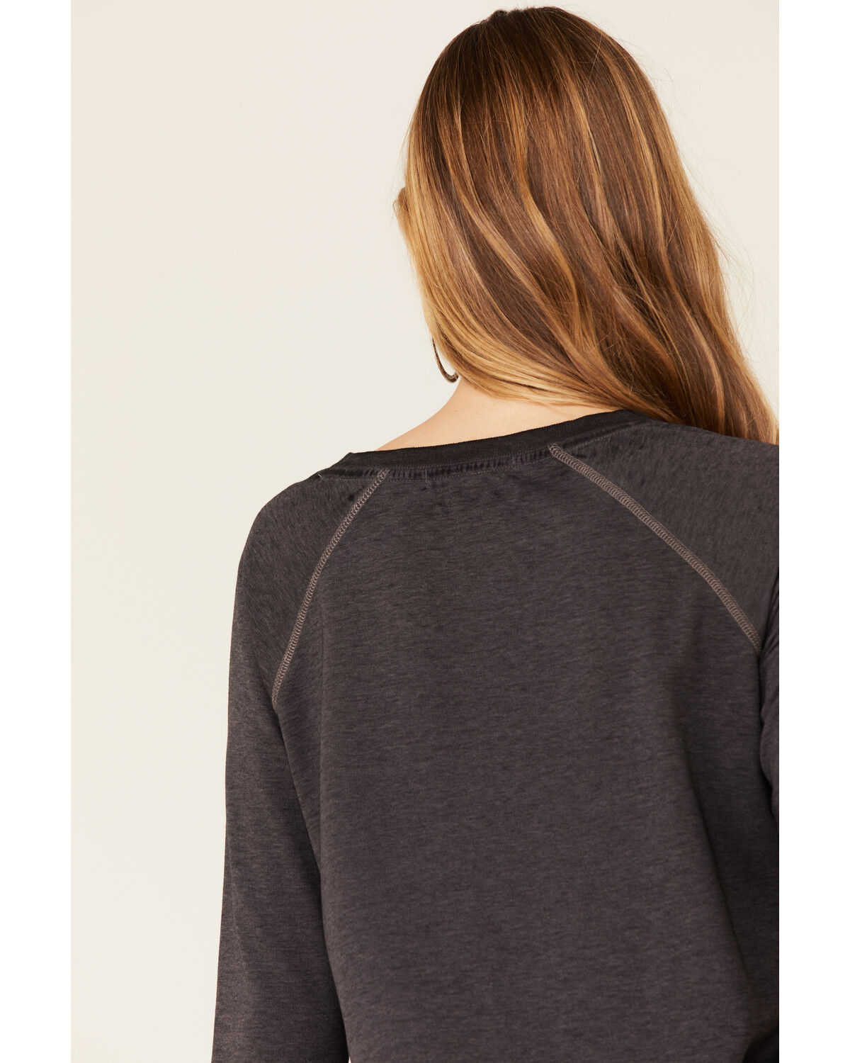 Image #4 - Dale Brisby Women's Rodeo Time Graphic Long Sleeve Top, Charcoal, hi-res