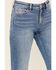 Image #2 - Vervet Women's Medium Wash High Rise Relaxed Flare Trouser Stretch Denim Jeans, Medium Wash, hi-res