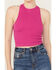 Image #3 - Free People Women's Hayley Racerback Brami, Fuchsia, hi-res