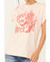 Image #3 - Youth in Revolt Women's Hell on Heels Rolled Short Sleeve Graphic Tee, Light Pink, hi-res