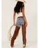 Image #3 - Understated Leather Women's Studded Suede Paris Texas Chaps, , hi-res