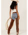 Image #3 - Understated Leather Women's Studded Suede Paris Texas Chaps, Tan, hi-res