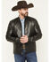 Image #1 - Moonshine Spirit Men's Faux Leather Moto Jacket, Black, hi-res