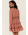 Very J Women's Ruffle Tiered Dress, Rust Copper, hi-res
