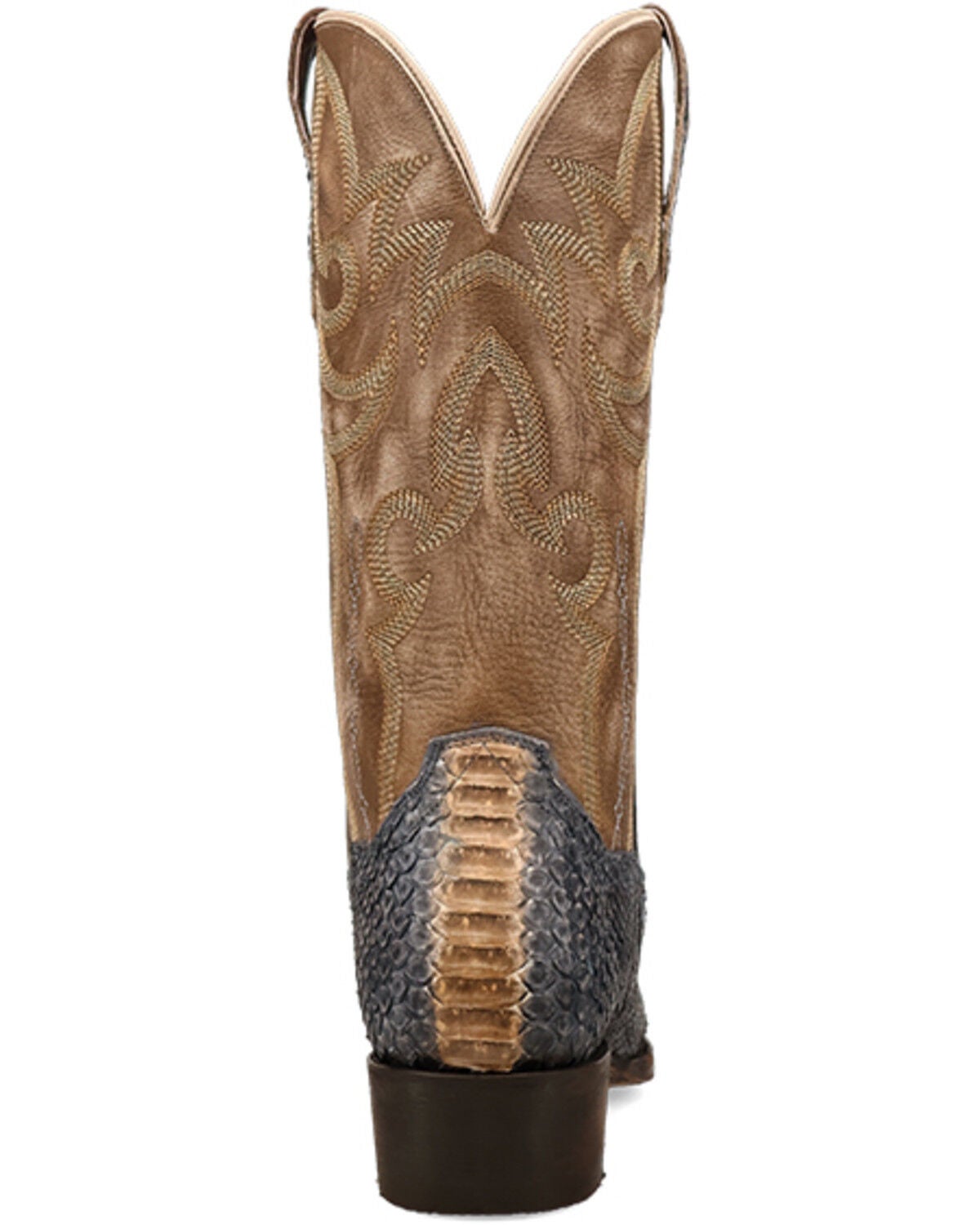 Image #5 - Dan Post Men's Stryker Exotic Python Western Boots - Snip Toe, Grey, hi-res