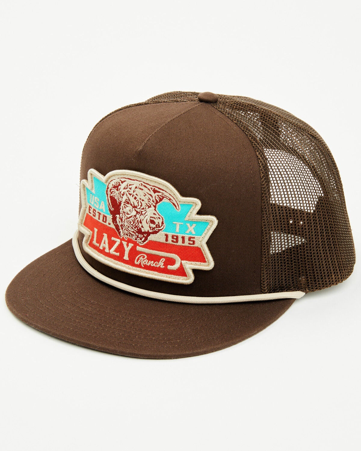 Lazy J Ranch Wear Men's El Rancho Ball Cap, Brown, hi-res