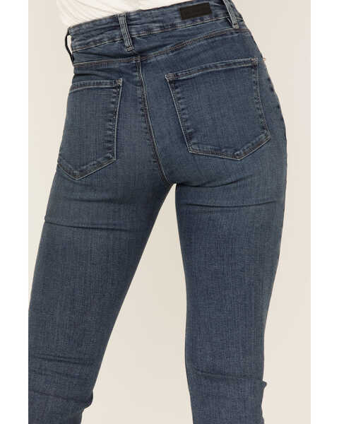 Image #4 - Lola Women's Kate Medium Wash High Rise Straight Jeans, Blue, hi-res